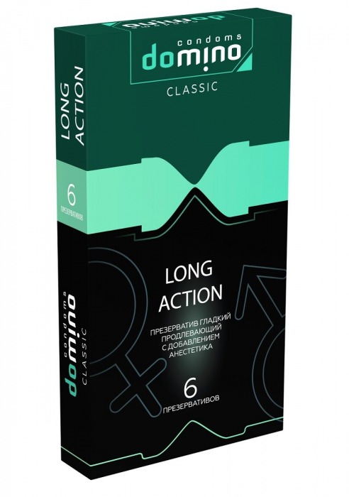 Презервативы с пролонгирующим эффектом DOMINO Classic Long action - 6 шт. - Domino - купить с доставкой в Серпухове