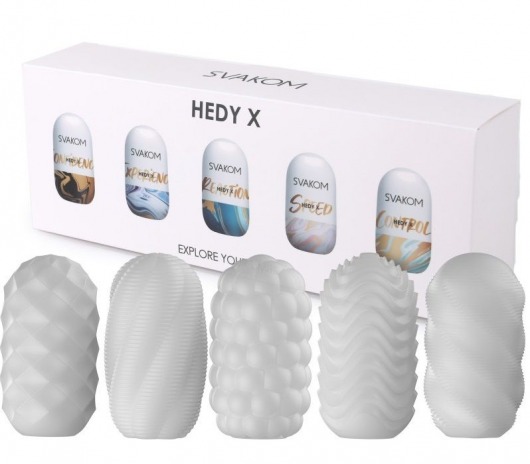 Набор из 5 мастурбаторов Hedy X5 Mixed - Svakom - в Серпухове купить с доставкой