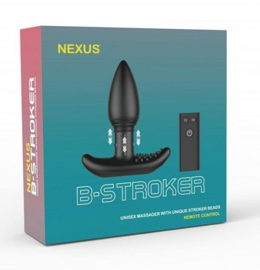 Черная анальная вибропробка Nexus B-Stroker - 13 см. - Nexus Range