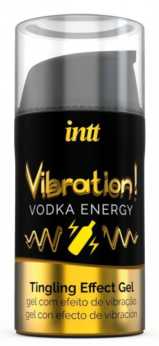 Жидкий интимный гель с эффектом вибрации Vibration! Vodka Energy - 15 мл. - INTT - купить с доставкой в Серпухове