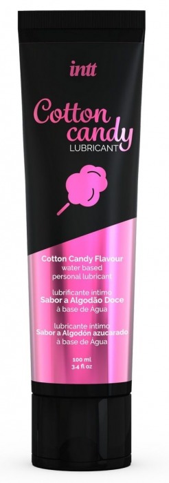 Интимный гель на водной основе Cotton Candy Lubricant - 100 мл. - INTT - купить с доставкой в Серпухове