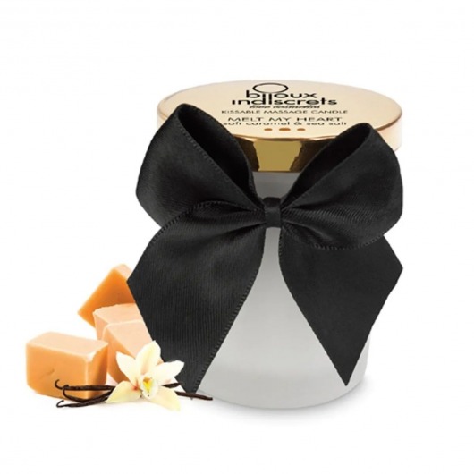 Массажная свеча Melt My Heart с ароматом карамели - 70 мл. - Bijoux Indiscrets - купить с доставкой в Серпухове