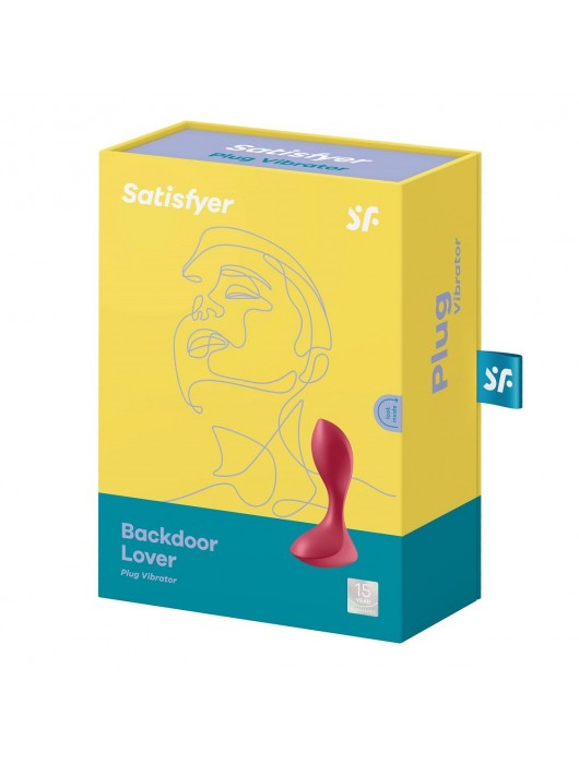 Красный вибромассажёр простаты Satisfyer Backdoor Lover - 14 см. - Satisfyer - в Серпухове купить с доставкой