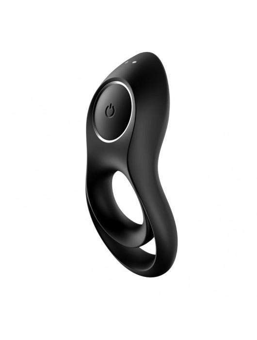 Черное эрекционное виброкольцо Legendary Duo - Satisfyer - в Серпухове купить с доставкой