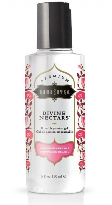 Гель-лубрикант на водной основе Divine Nectars Strawberry Dream с ароматом клубники - 150 мл. - Kama Sutra - купить с доставкой в Серпухове