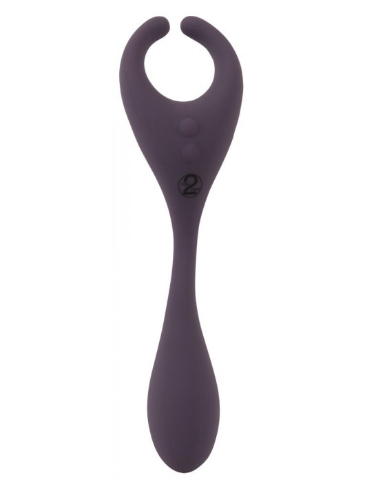 Фиолетовый универсальный вибратор Remote Controlled Couples Vibrator - Orion