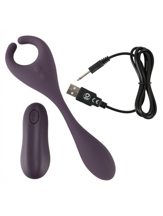 Фиолетовый универсальный вибратор Remote Controlled Couples Vibrator - Orion