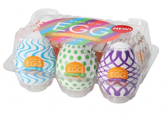 Набор из 6 мастурбаторов Tenga EGG IV с различным рельефом - Tenga - в Серпухове купить с доставкой