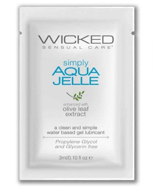 Гель-лубрикант Simply Aqua Jelle - 3 мл. - Wicked - купить с доставкой в Серпухове