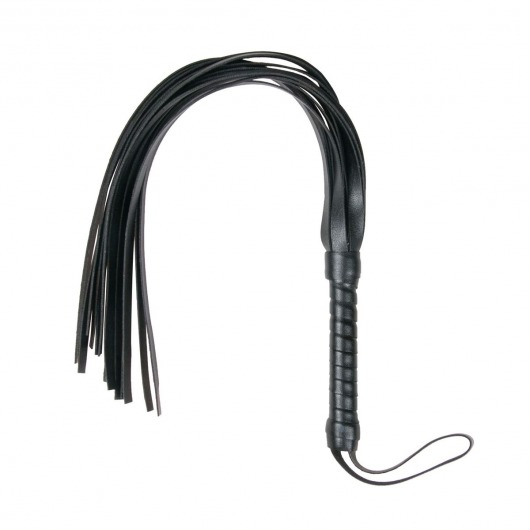 Черный флоггер Flogger Whip - 46 см. - Easy toys - купить с доставкой в Серпухове