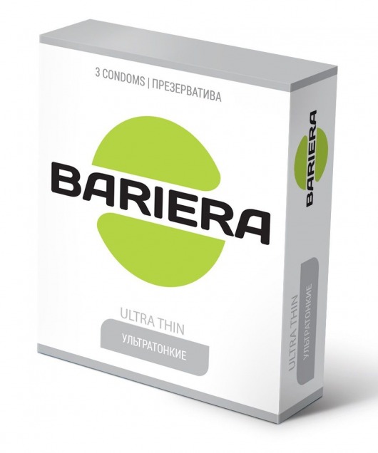 Ультратонкие презервативы Bariera Ultra Thin - 3 шт. - Bariera - купить с доставкой в Серпухове