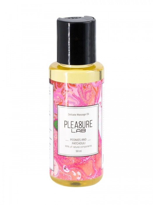 Массажное масло Pleasure Lab Delicate с ароматом пиона и пачули - 50 мл. - Pleasure Lab - купить с доставкой в Серпухове