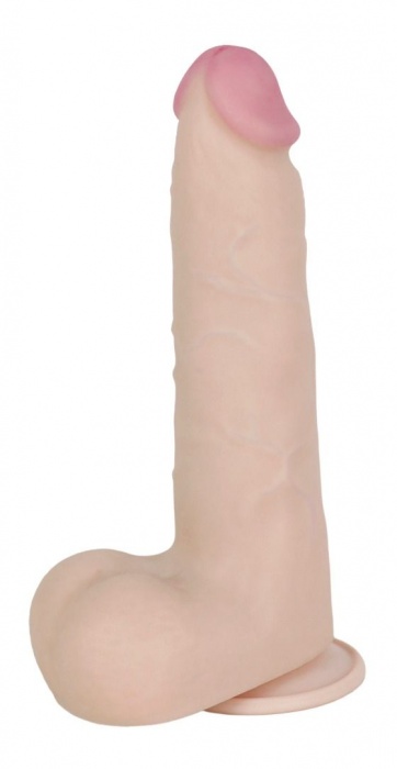 Телесный перезаряжаемый вибратор-реалистик из неоскин - 22 см. - LOVETOY (А-Полимер)