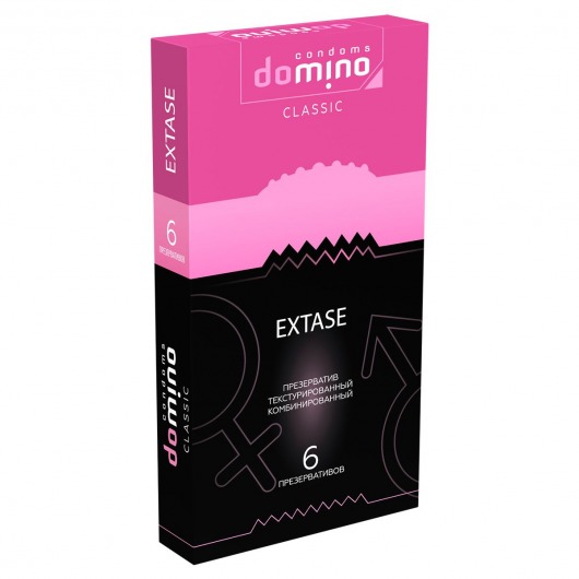 Презервативы с точками и рёбрышками DOMINO Classic Extase - 6 шт. - Domino - купить с доставкой в Серпухове