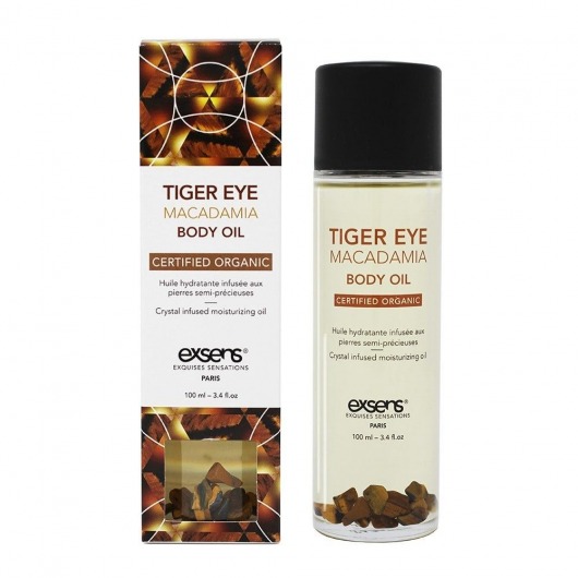 Органическое массажное масло TIGER EYE MACADAMIA - 100 мл. - Exsens - купить с доставкой в Серпухове