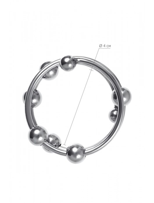 Большое металлическое кольцо под головку пениса - ToyFa - купить с доставкой в Серпухове