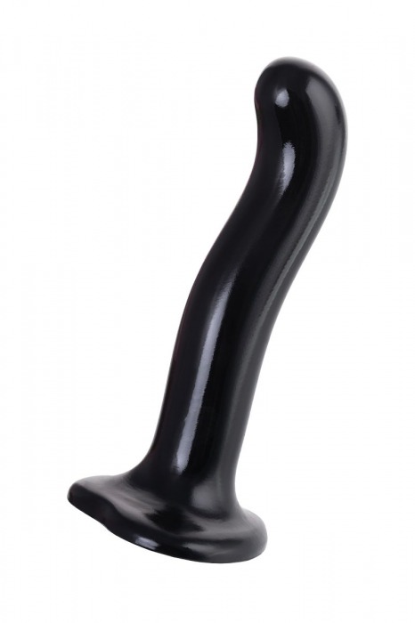 Черный стимулятор для пар P G-Spot Dildo Size M - 18 см. - Strap-on-me - в Серпухове купить с доставкой