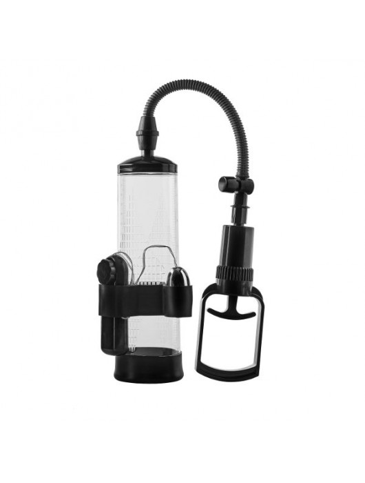 Прозрачная вакуумная помпа с вибрацией Vibrating Penis Pump - Dream Toys - в Серпухове купить с доставкой