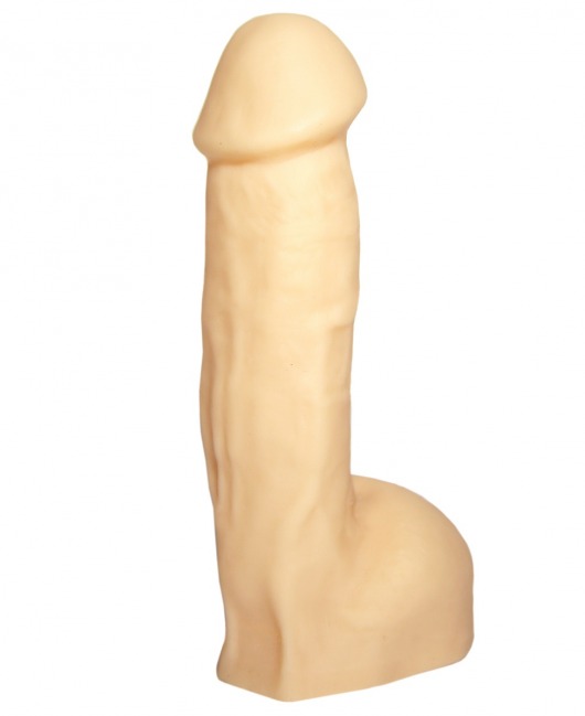 Реалистичный пустотелый фаллос телесного цвета - 17 см. - Джага-Джага
