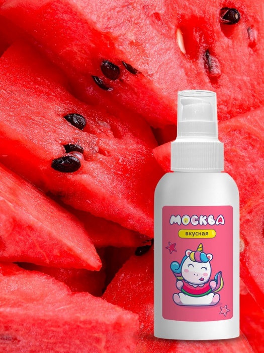 Универсальная смазка с ароматом арбуза  Москва Вкусная  - 100 мл. - Москва - купить с доставкой в Серпухове