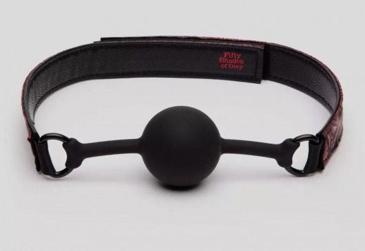 Кляп-шар на двусторонних ремешках Reversible Silicone Ball Gag - Fifty Shades of Grey - купить с доставкой в Серпухове