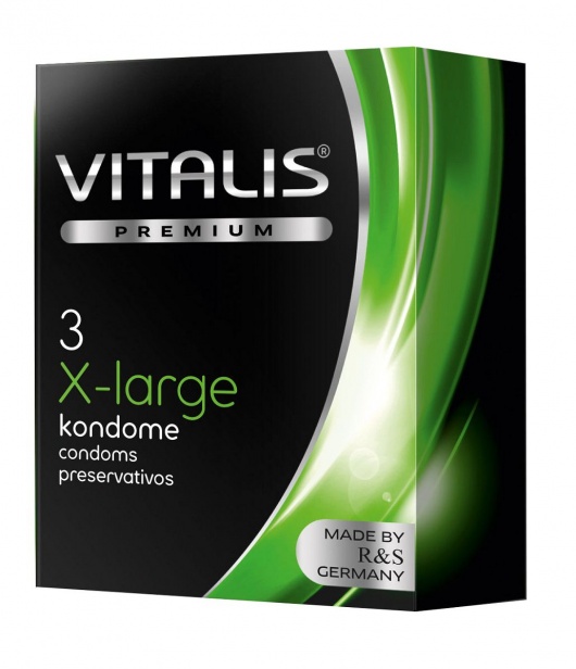 Презервативы увеличенного размера VITALIS PREMIUM x-large - 3 шт. - Vitalis - купить с доставкой в Серпухове