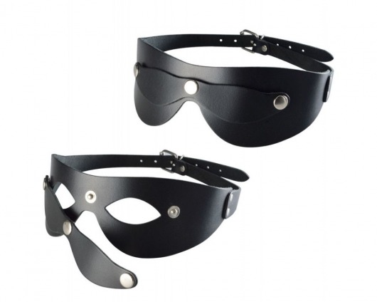 Черная кожаная маска  Новичок - Sitabella - купить с доставкой в Серпухове