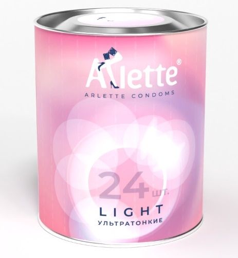 Ультратонкие презервативы Arlette Light - 24 шт. - Arlette - купить с доставкой в Серпухове