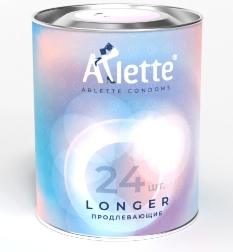 Презервативы Arlette Longer с продлевающим эффектом - 24 шт. - Arlette - купить с доставкой в Серпухове