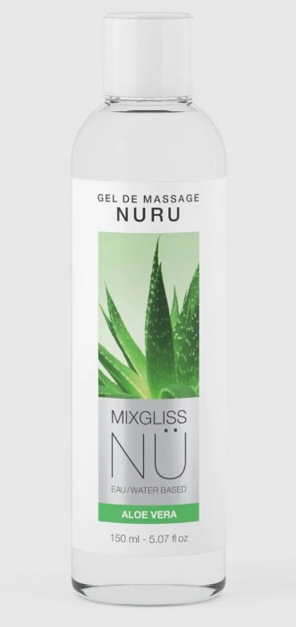 Массажный гель на водной основе Mixgliss NU Aloe Vera - 150 мл. - Strap-on-me - купить с доставкой в Серпухове