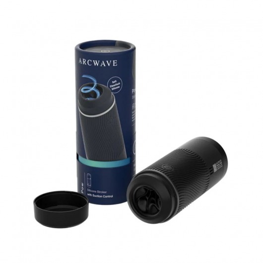 Черный мастурбатор с контролем всасывания Arcwave Pow Stroker - Arcwave - в Серпухове купить с доставкой