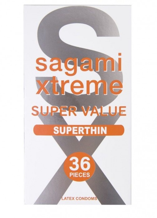 Ультратонкие презервативы Sagami Xtreme Superthin - 36 шт. - Sagami - купить с доставкой в Серпухове