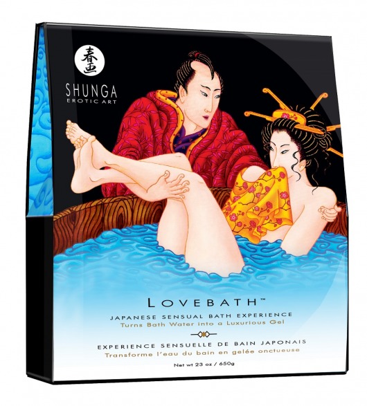 Соль для ванны Lovebath Ocean temptation, превращающая воду в гель - 650 гр. - Shunga - купить с доставкой в Серпухове