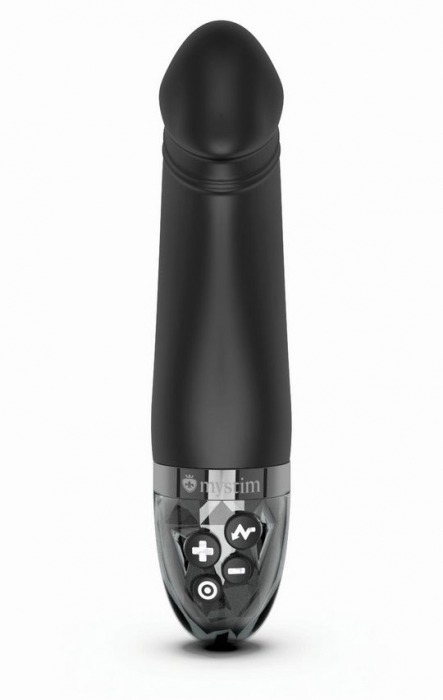 Черный вибратор с электростимуляцией Real Deal Neal - 16,5 см. - MyStim - купить с доставкой в Серпухове