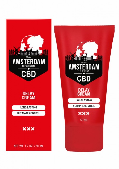 Крем-пролонгатор CBD from Amsterdam Delay Cream - 50 мл. - Shots Media BV - купить с доставкой в Серпухове