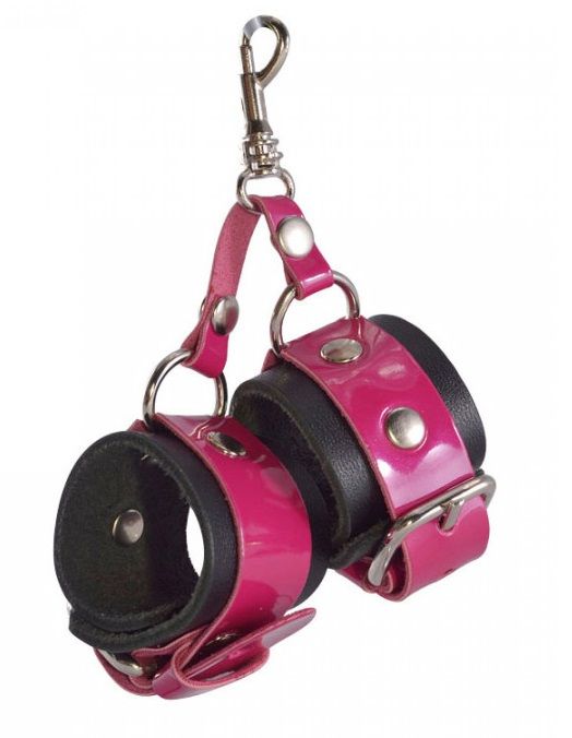Розово-черный брелок  Наручники - Sitabella - купить с доставкой в Серпухове