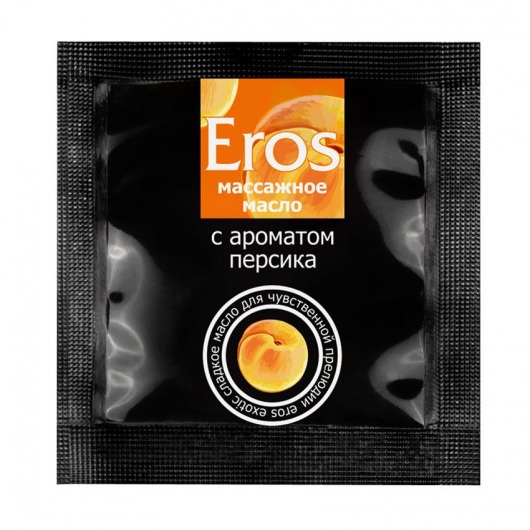 Саше массажного масла Eros exotic с ароматом персика - 4 гр. - Биоритм - купить с доставкой в Серпухове