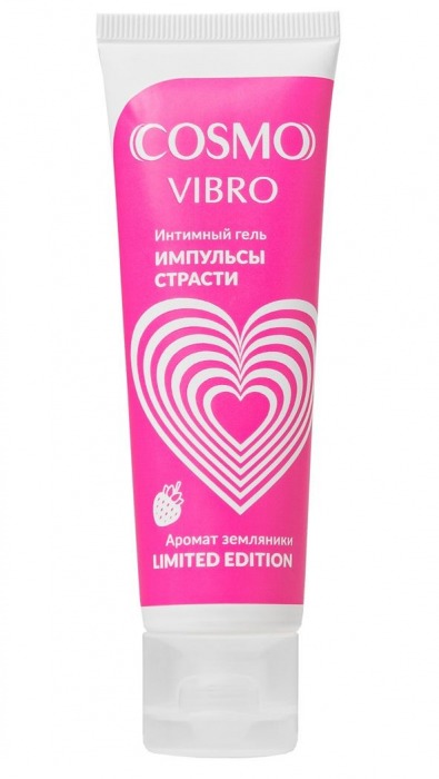 Возбуждающий гель на водно-силиконовой основе Cosmo Vibro с ароматом земляники - 50 гр. - Биоритм - купить с доставкой в Серпухове