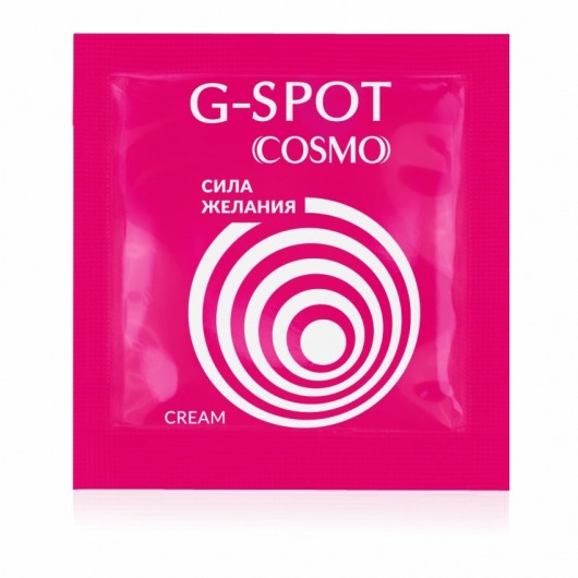 Стимулирующий интимный крем для женщин Cosmo G-spot - 2 гр. - Биоритм - купить с доставкой в Серпухове