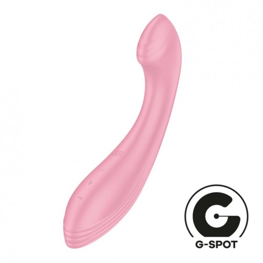 Розовый вибромассажер G-Force - 19 см. - Satisfyer