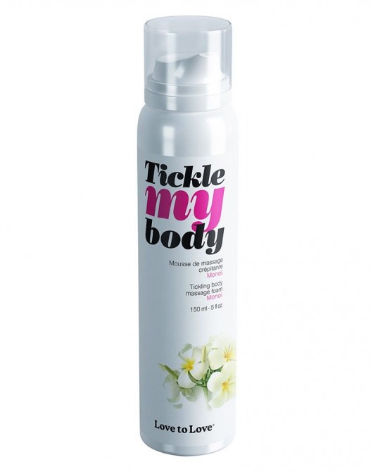 Массажная хрустящая пенка Tickle My Body Monoi с ароматом моной - 150 мл. - Love to Love - купить с доставкой в Серпухове