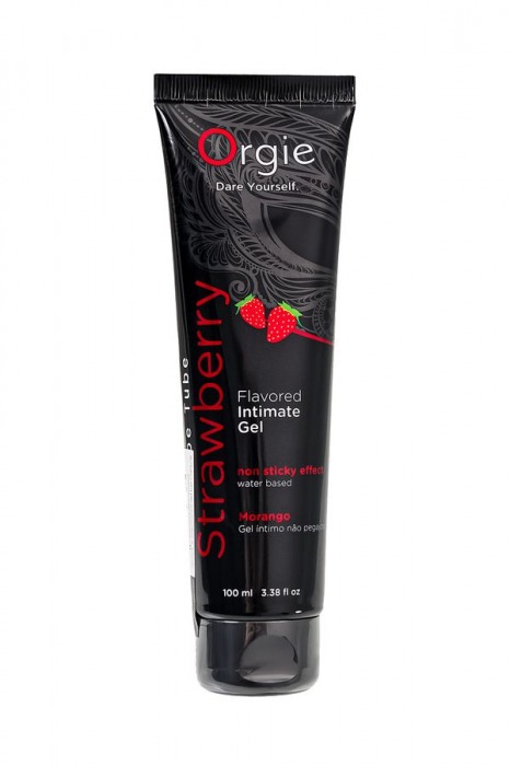 Интимный гель на водной основе Lube Tube Strawberry с клубничным вкусом - 100 мл. - ORGIE - купить с доставкой в Серпухове