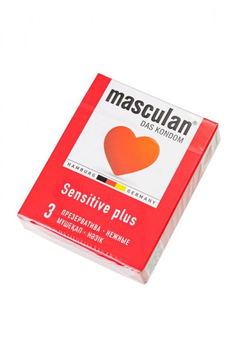 Презервативы Masculan Sensitive plus - 3 шт. - Masculan - купить с доставкой в Серпухове