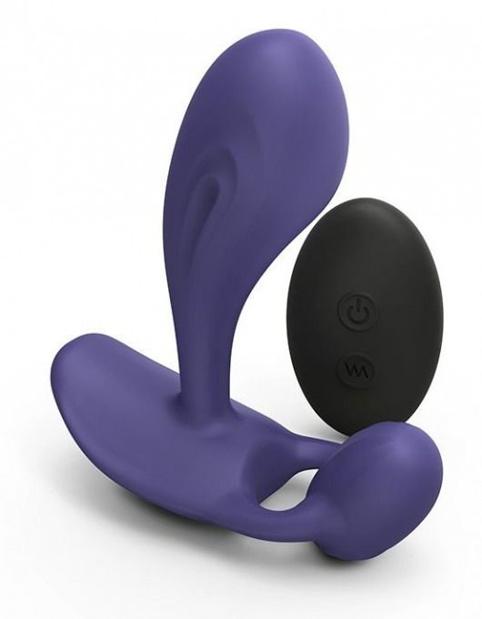 Темно-синий вибромассажер Witty P G Vibrator with Remote Control - Love to Love - в Серпухове купить с доставкой