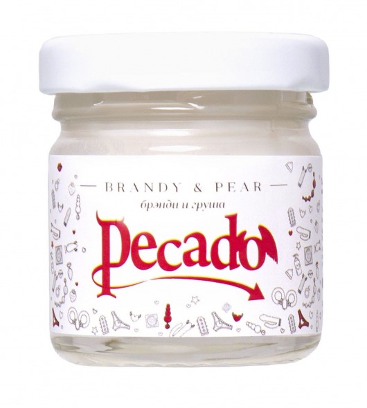 Массажная свеча Brandy   Pear - 35 мл. - Pecado - купить с доставкой в Серпухове