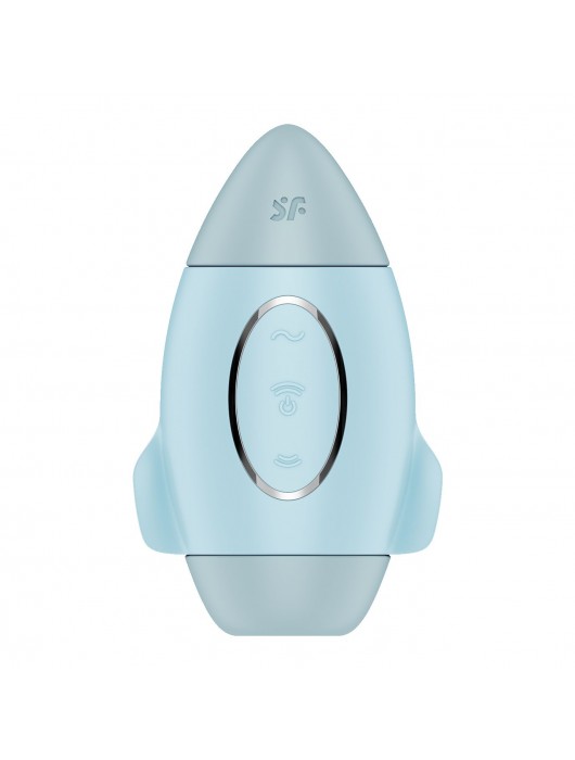 Голубой вакуумный стимулятор клитора Mission Control - Satisfyer