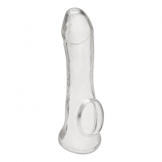 Прозрачная насадка на пенис Transparent Penis Enhancing Sleeve Extension - 15,9 см. - BlueLine - в Серпухове купить с доставкой