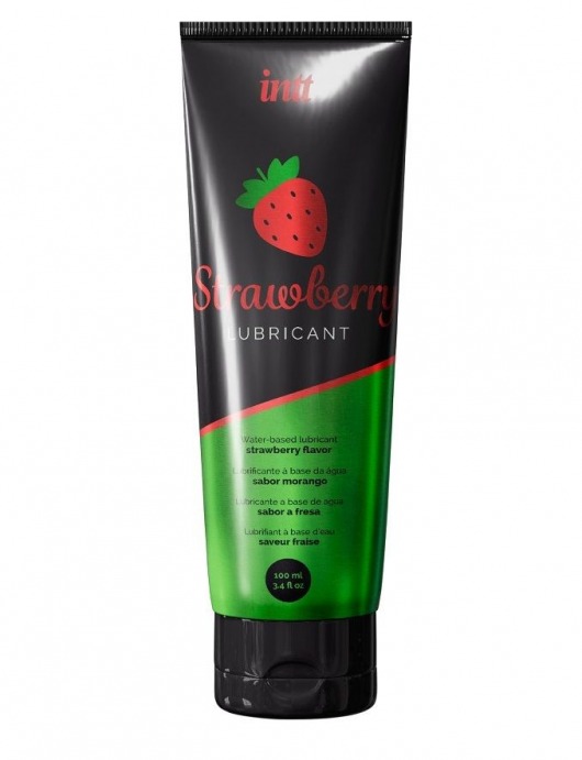 Смазка на водной основе с ароматом клубники Strawberry Lubricant - 100 мл. - INTT - купить с доставкой в Серпухове