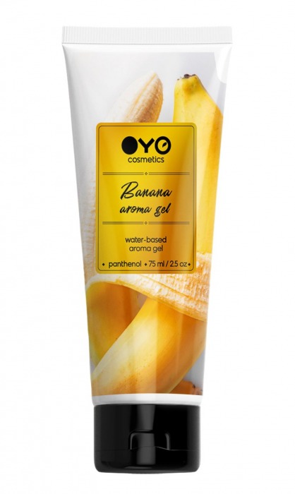 Лубрикант на водной основе OYO Aroma Gel Banana с ароматом банана - 75 мл. - OYO - купить с доставкой в Серпухове