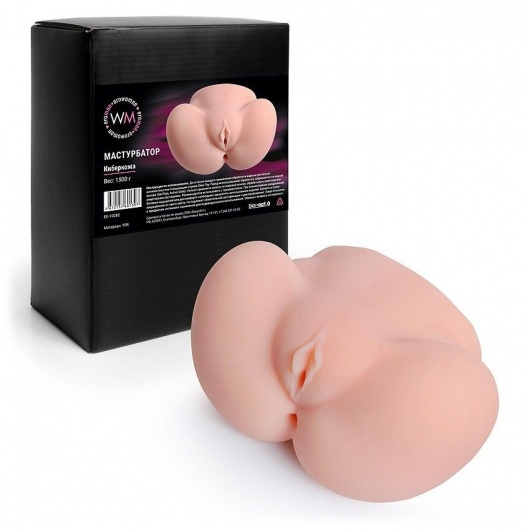 Реалистичный мастурбатор с двумя функциональными отверстиями - Erowoman-Eroman - в Серпухове купить с доставкой